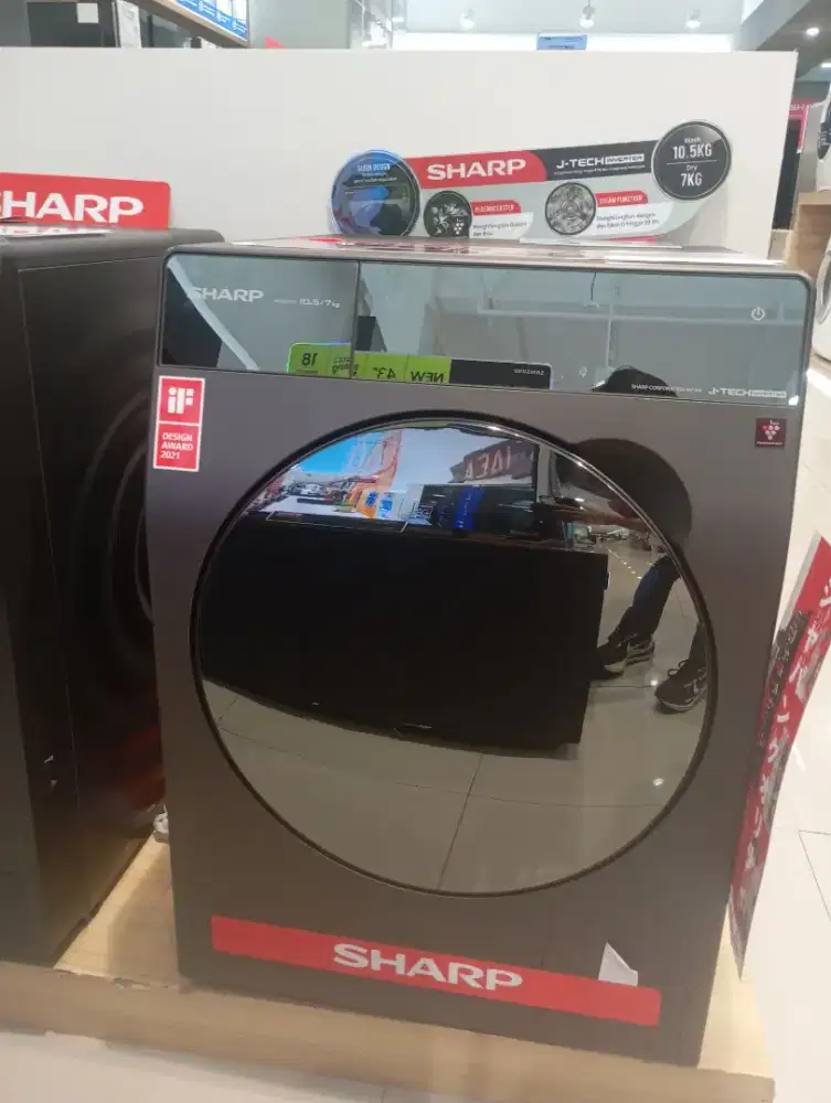 Mesin cuci merk Sharp 10,5 kg