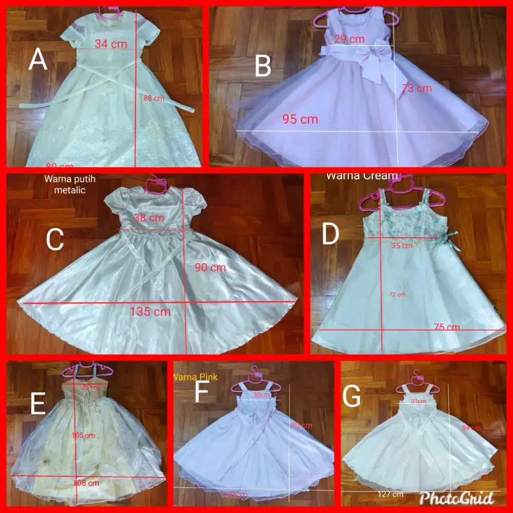Dijual gaun anak anak