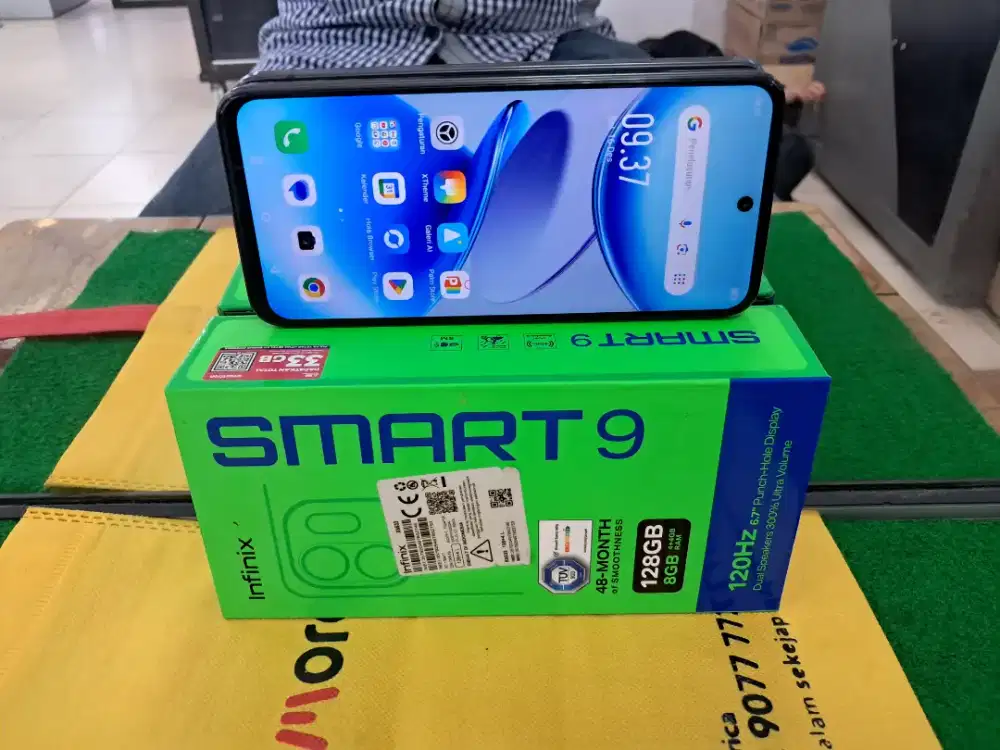 INFINIX SMART9 Ram 4/128 gb mulus ky Baru lengkap