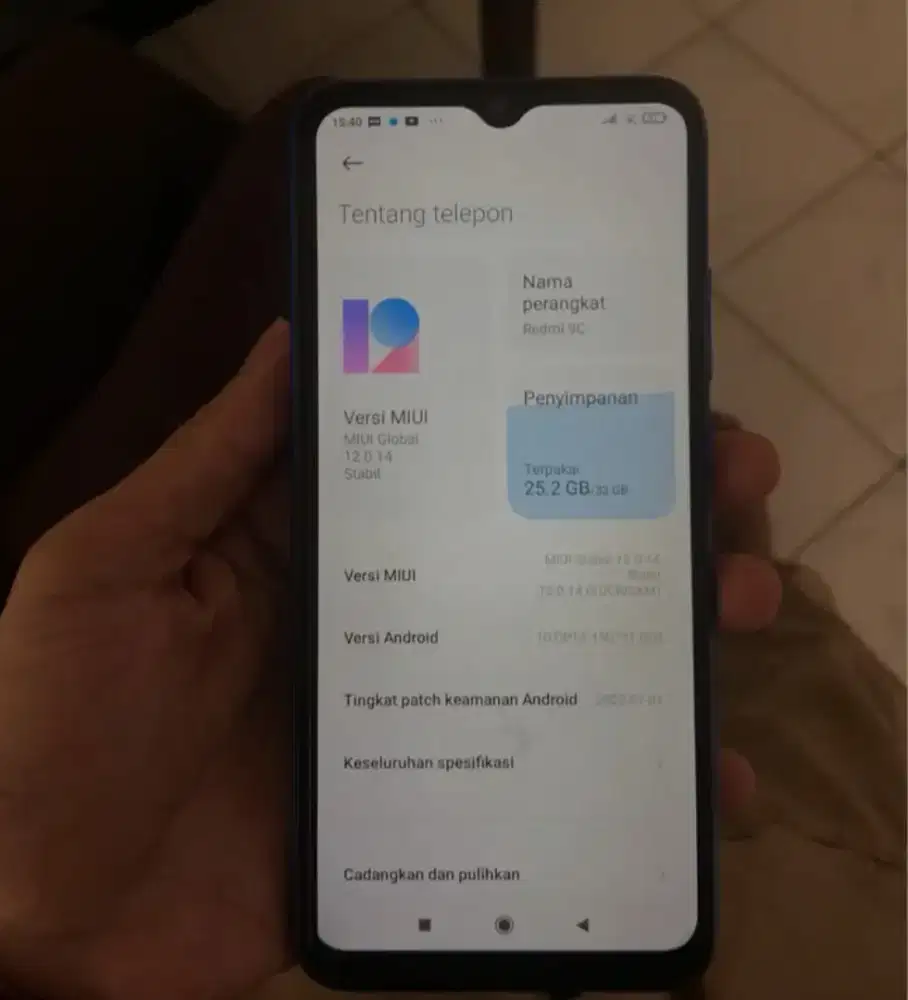 Redmi 9c 3/32 Biru