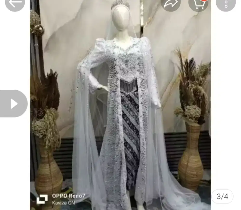 Kebaya akad kutu baru