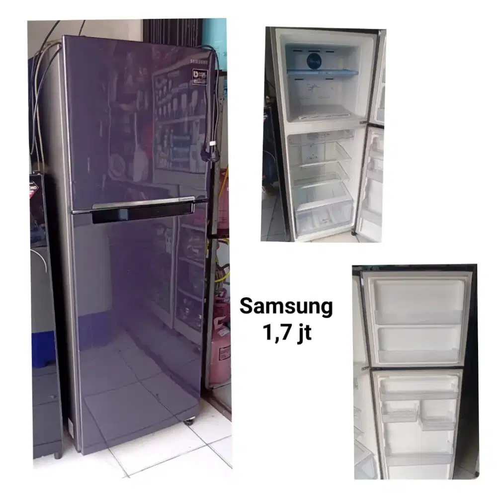 Kulkas 2 pintu infventer bekas bergaransi