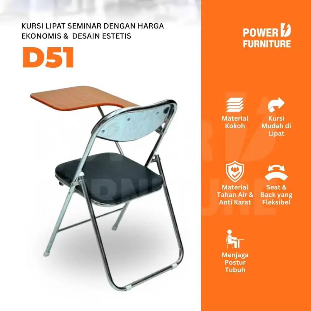 Kursi Kuliah D51– bangku kuliah | kursi mahasiswa | kursi training