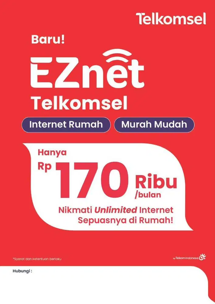 Wifi Indihome 170rb / Bulan