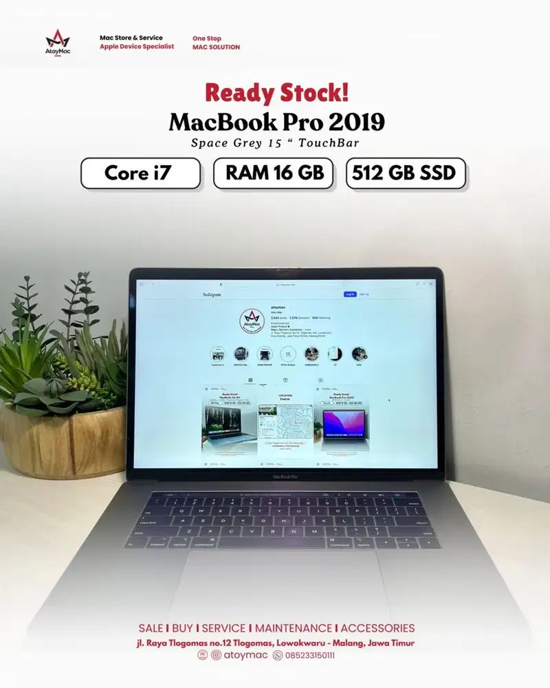 Macbook Pro Touchbar 2019 15
