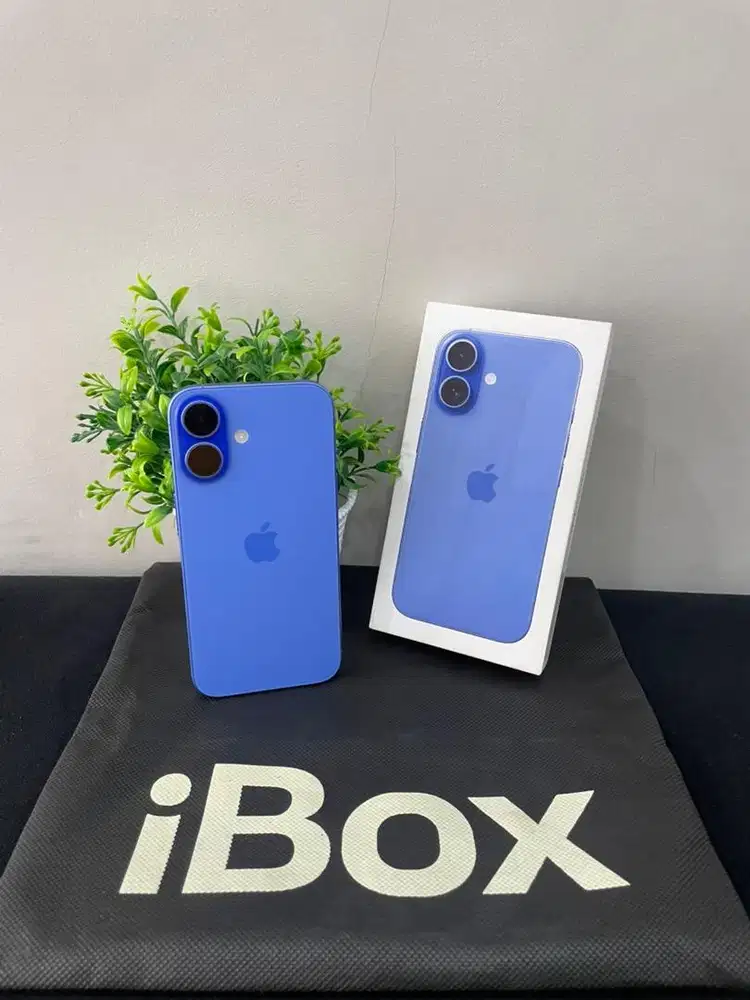 IPhone 16 256GB iBox Ultramarine mulus Fullset Ori BH 100% 3Utool 100
