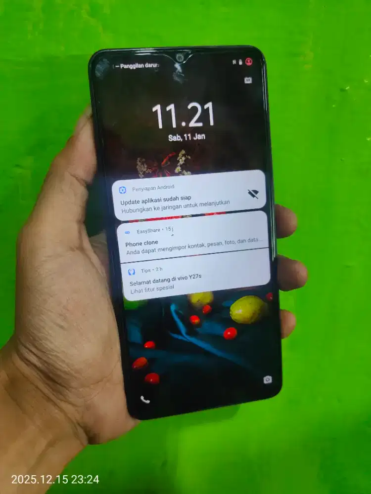 Vivo y27 ram 8/128 hp aja halal