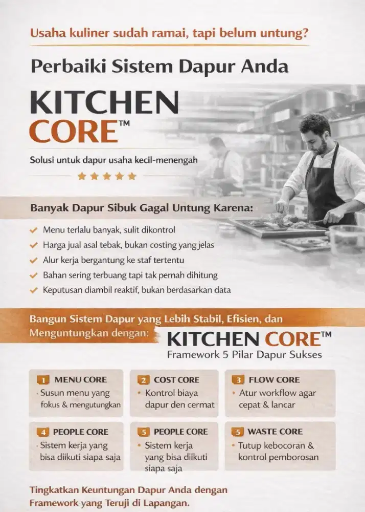 Konsultasi Dapur Restaurant/ Cafe