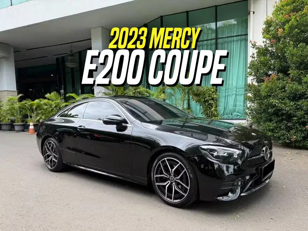 Mercedes Benz E200 Coupe AMG Full Spec 2023 Black Hitam Mercy E 200