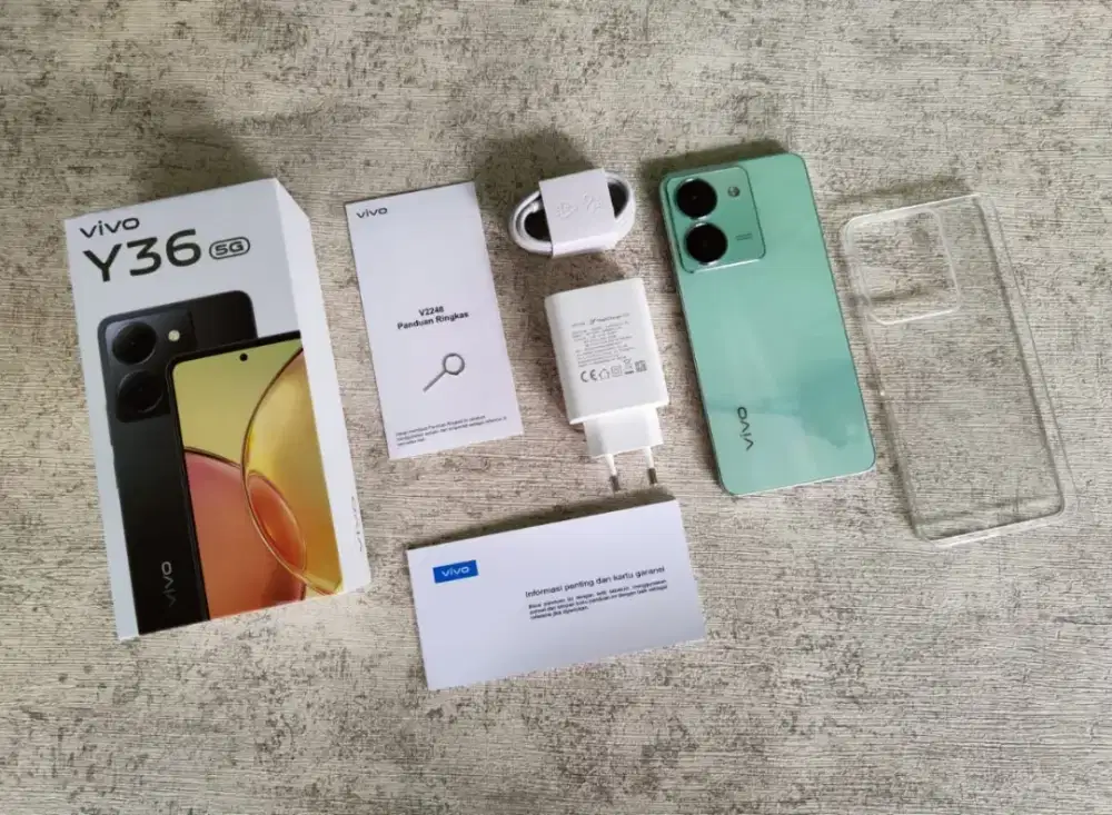 Jual charger 44 watt original bawaan kotak hp vivo Y36 5G. Nego