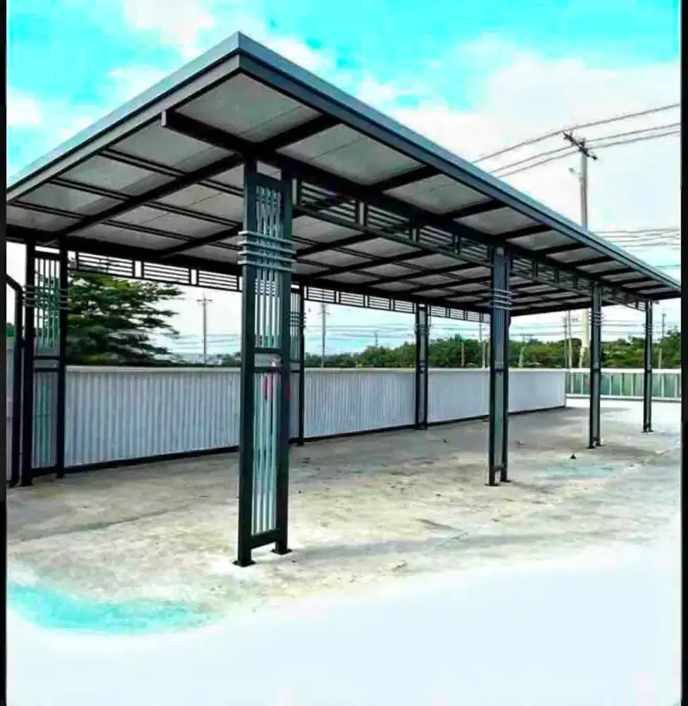 0012 kanopi atap spandek