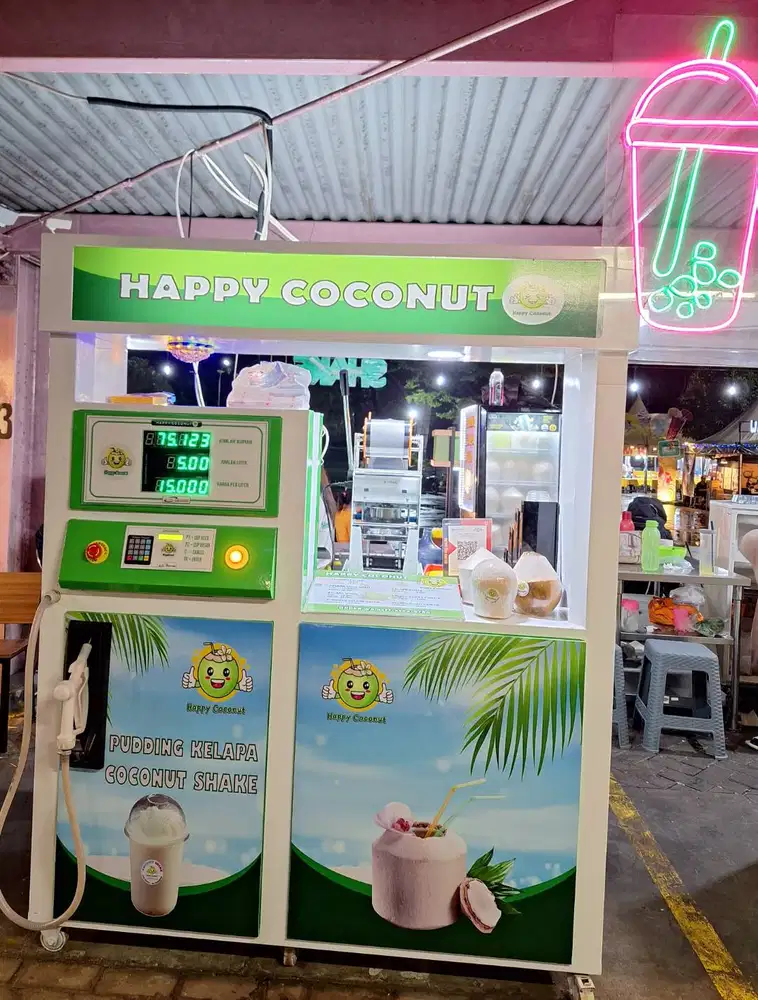 GEROBAK FULL BESI  BERODA ALA POM BENSIN BISA DIISI CAIRAN USAHA MINUM