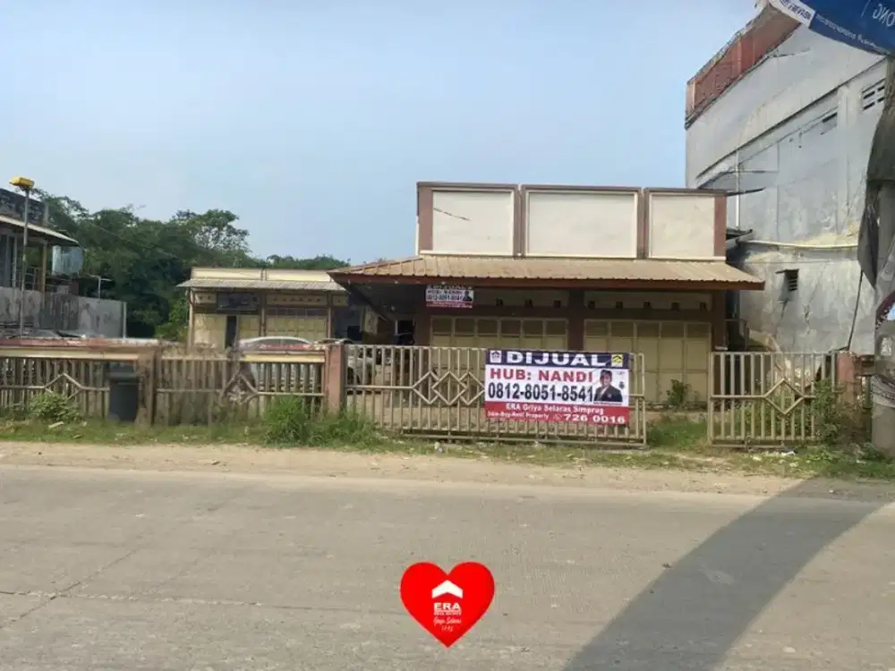 Tanah dengan Ruko dan Kios di Jl Raya Parung Panjang Tangerang