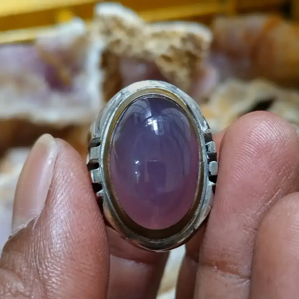 Batu anggur baturaja lavender kristal