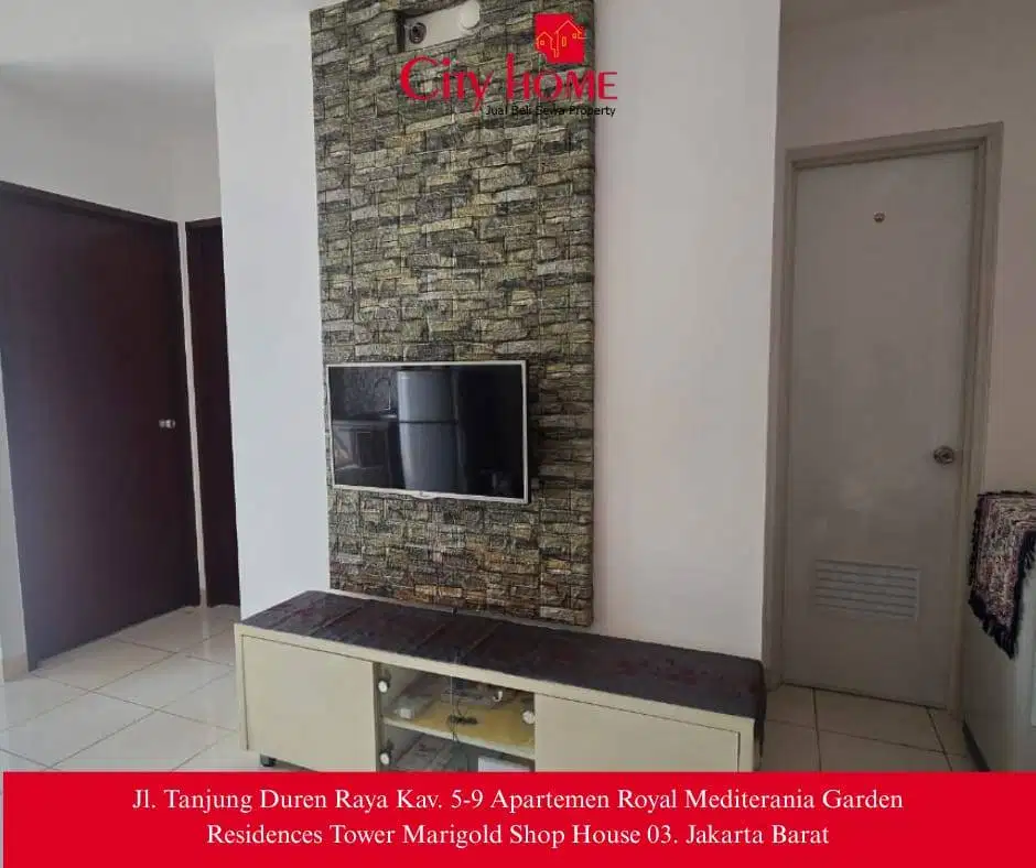 Jual murah apartemen 2 kamar furnished Jakarta Barat