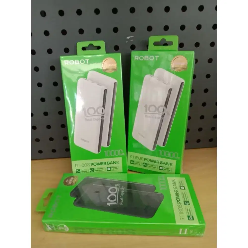 Powerbank Robot RT 180S 10000 mAh (Warna Putih)