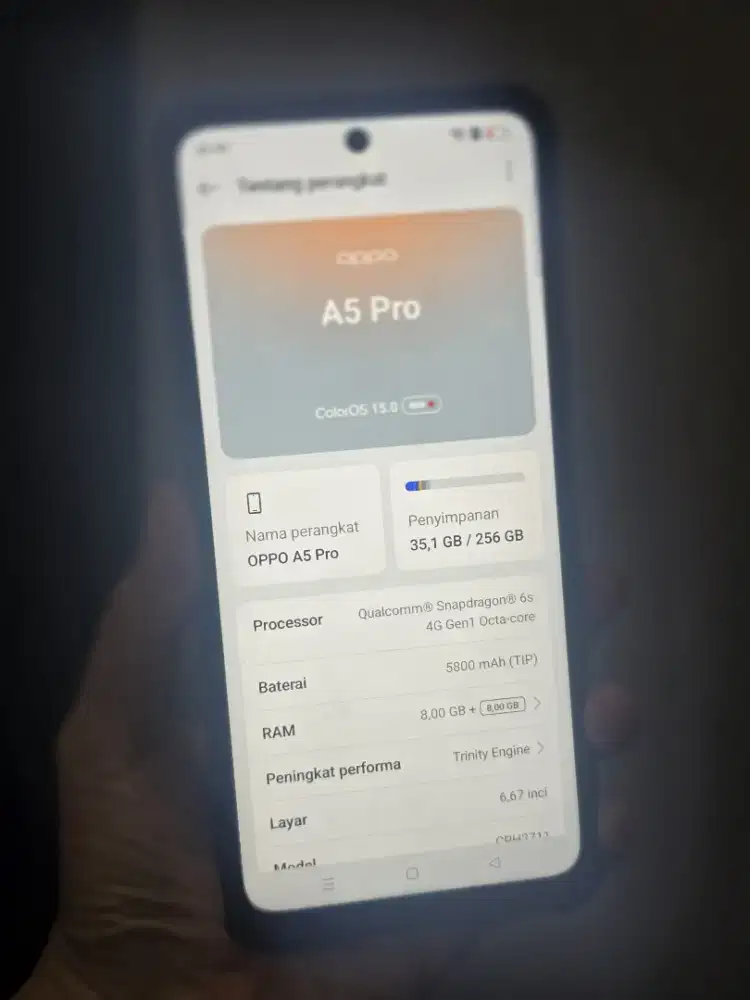 Second Oppo A5 pro 4G 8+8/256GB