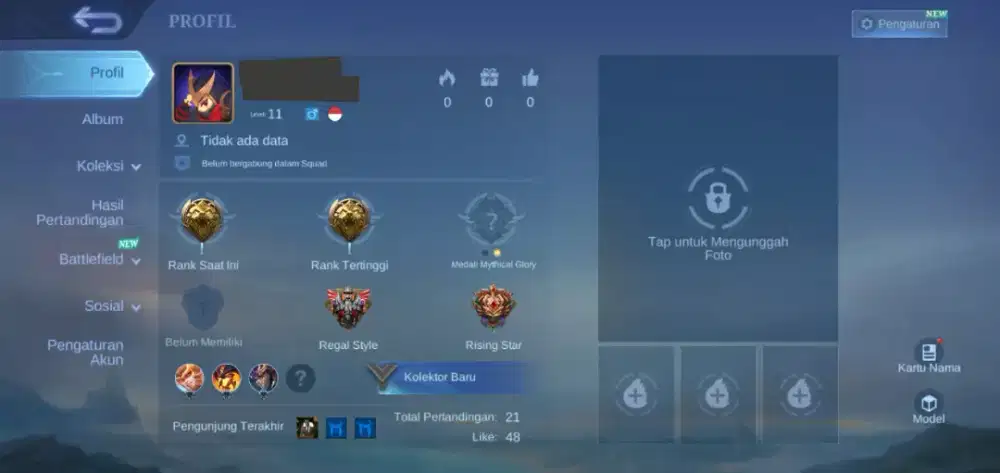 Akun smurf mobile legend