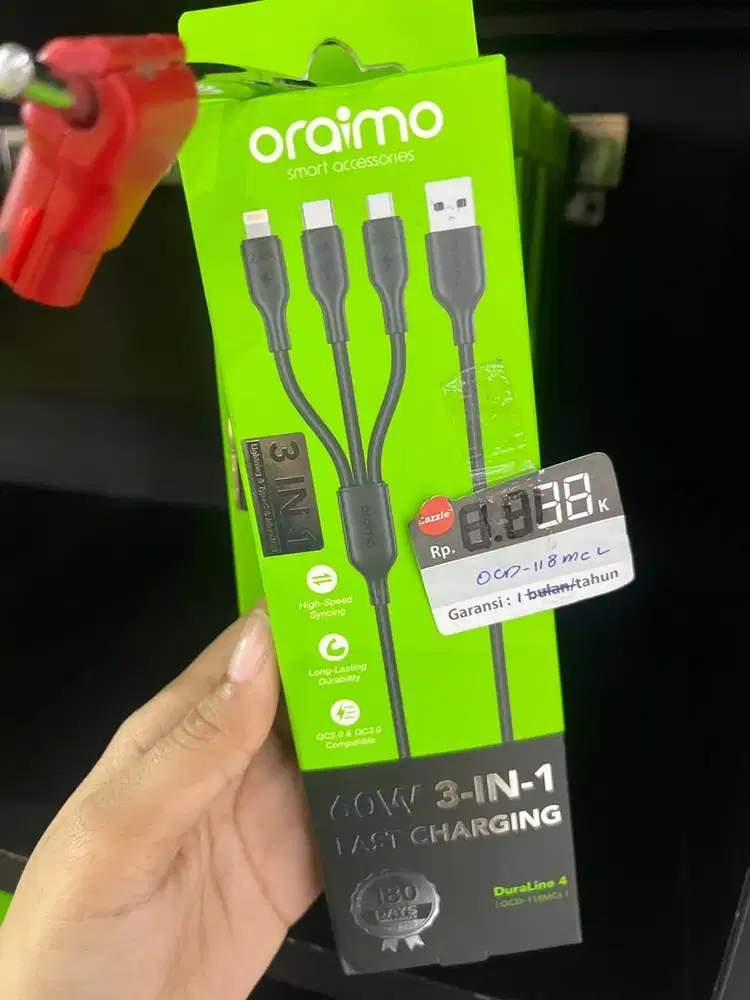 Kabel 3 In 1 Oraimo OCW-118MCL