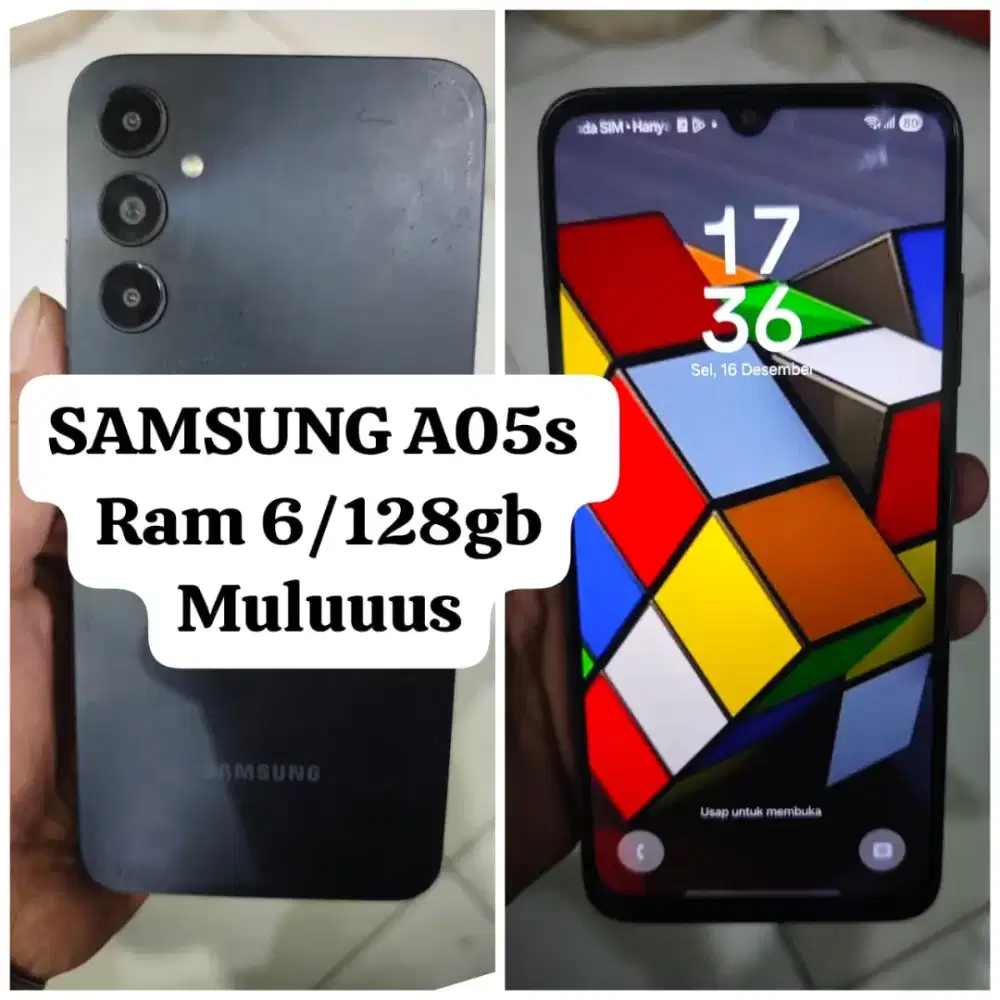 SAMSUNG A05s 6/128gb mulus gres normal no kendala