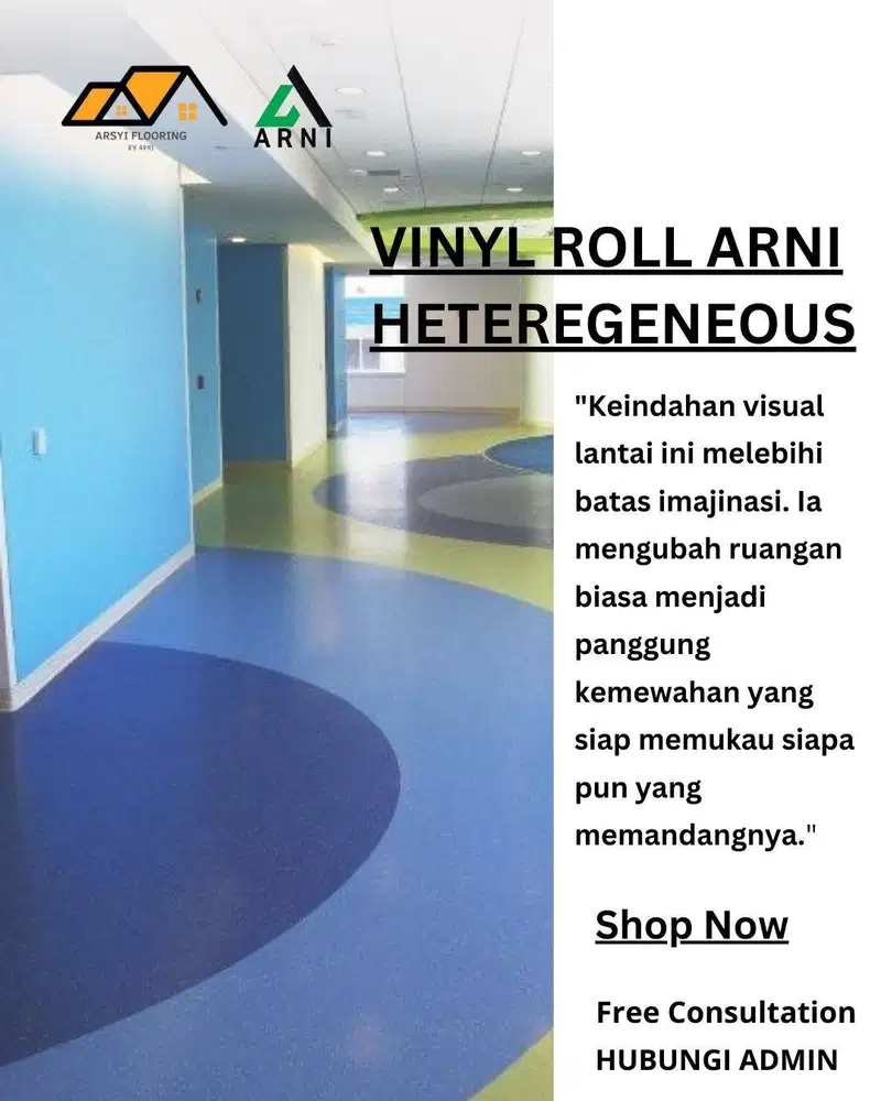 VINYL ROLL HETEREGENEOUS 20 m | lANTAI RUMAH SAKIT