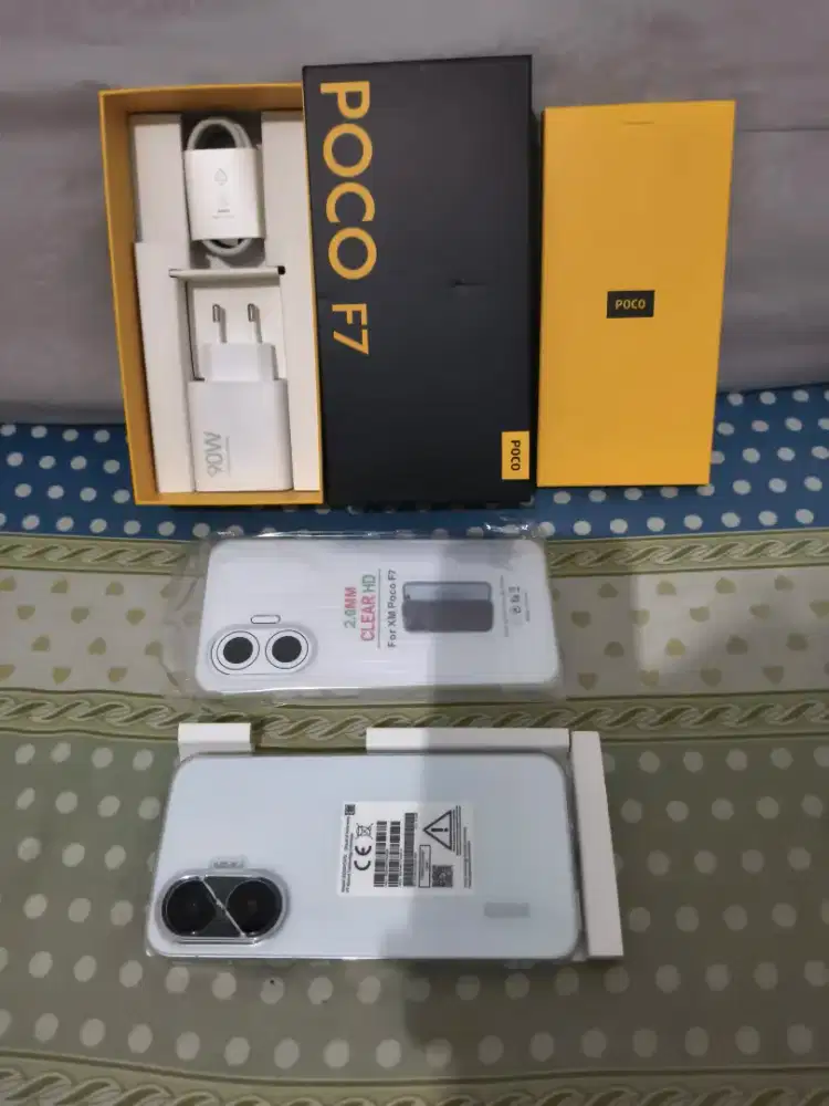 Handphone Poco F7 White 99% Like New dan Fullset (Nego Pertamax)