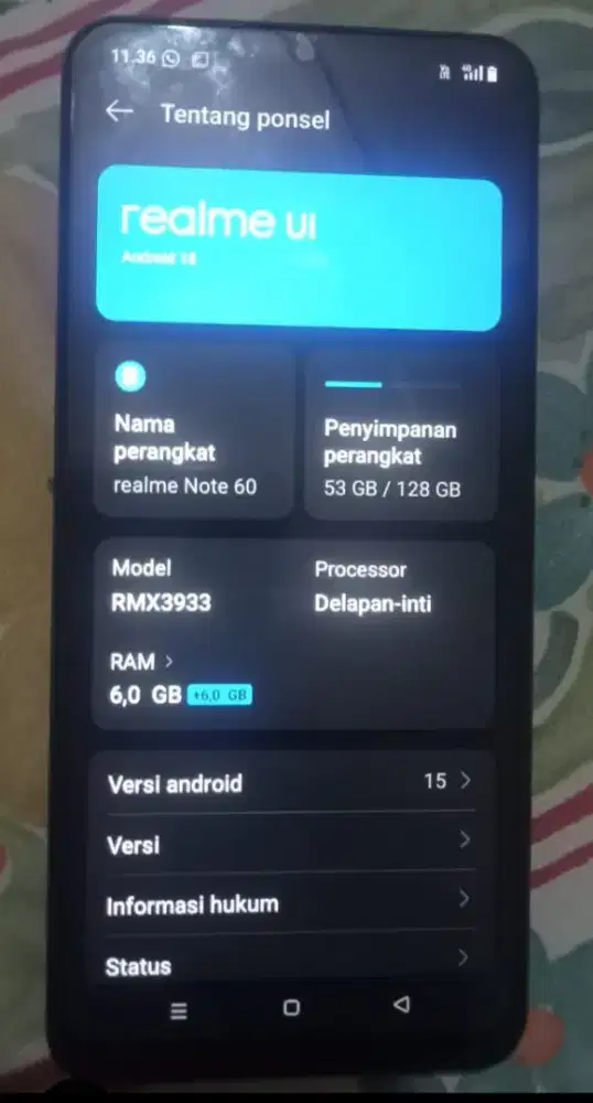 Realme Note 60 6/128GB Fullset