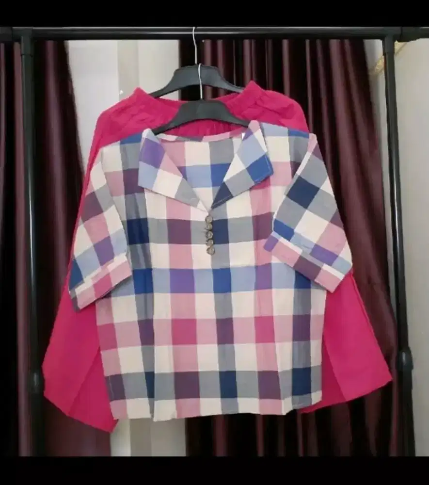 STELAN WANITA BAHAN KATUN 
LD 110 cm 
Rp 85.000