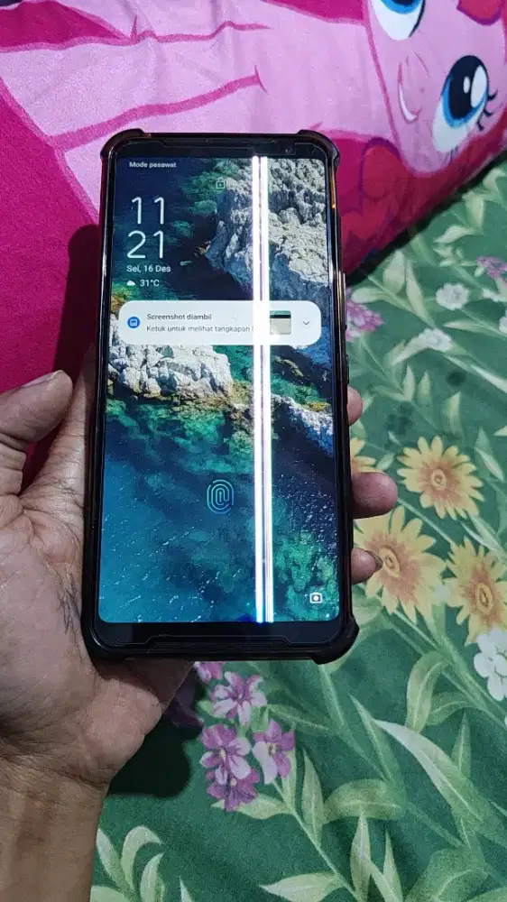 Asus rog phone 3 minus lcd eror bergaris