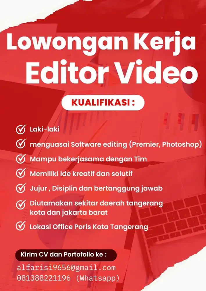 Lowongan kerja Editor video