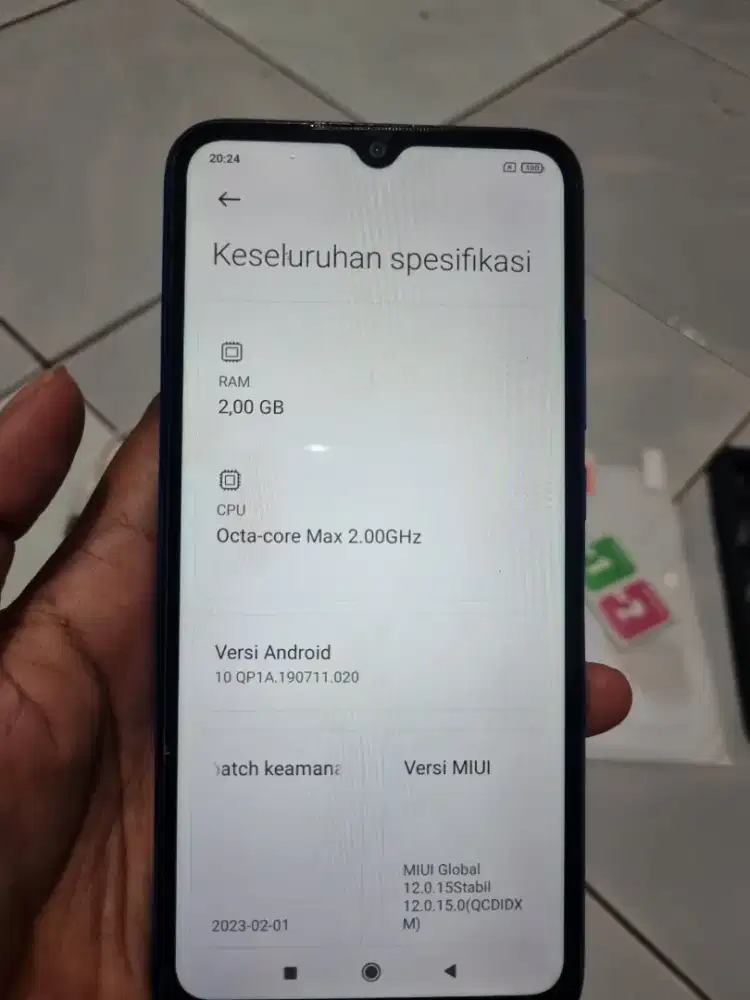 Redmi 9A 32gb ram 2gb second mulus nyala normal