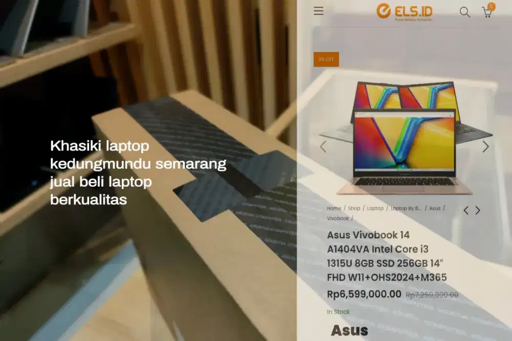 New Asus 14 A1404 I3 GEN 13 Sgel gransi 2th