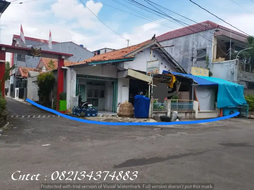 Tanah dijual cepat, bonus rumah di Pleburan, Semarang Tengah.
