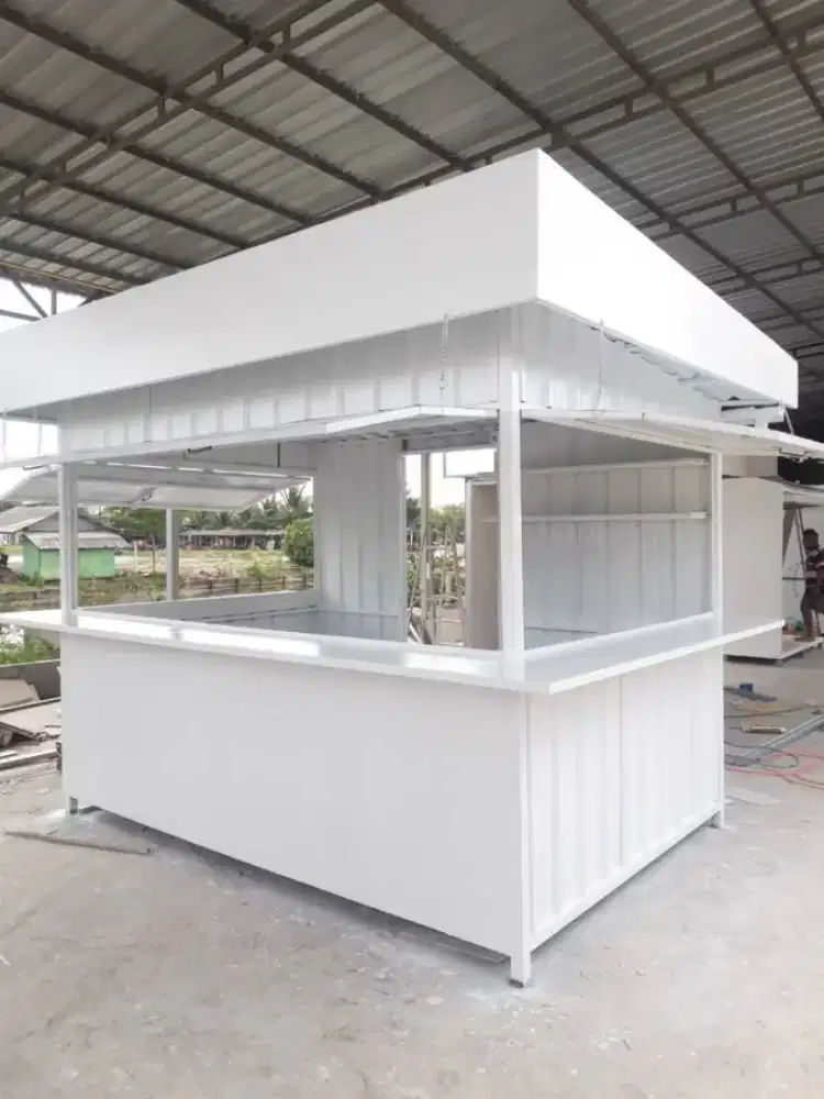 Booth semi kontainer custom,kios jualan