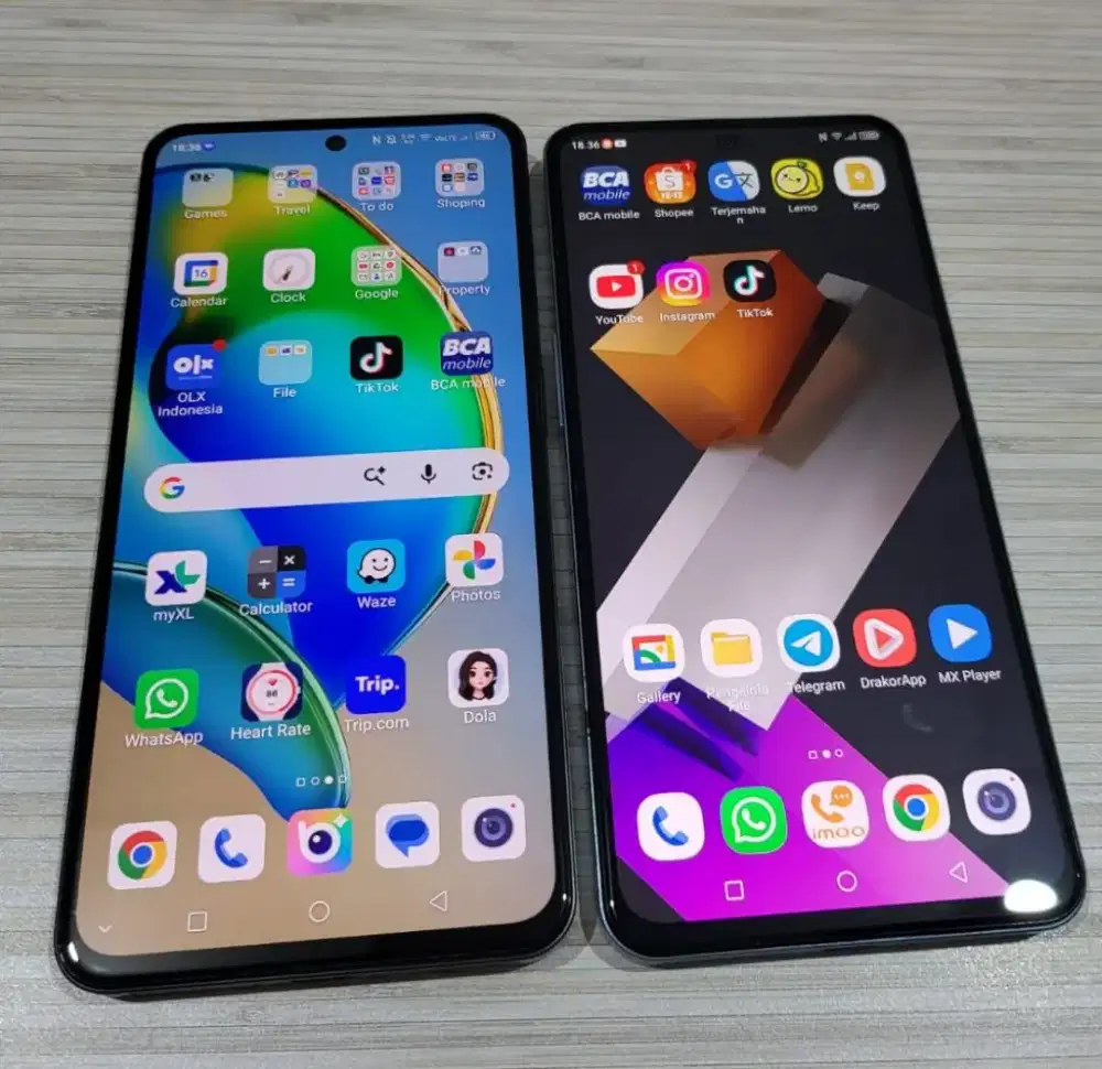 Zte blade v40s biru dan hitam