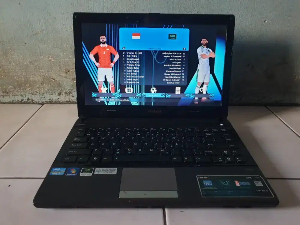 ASUS U31S COREI5 DUAL VGA NVIDIA GEFORCE GT520 5GB SSD SLIMMODEL MULUS