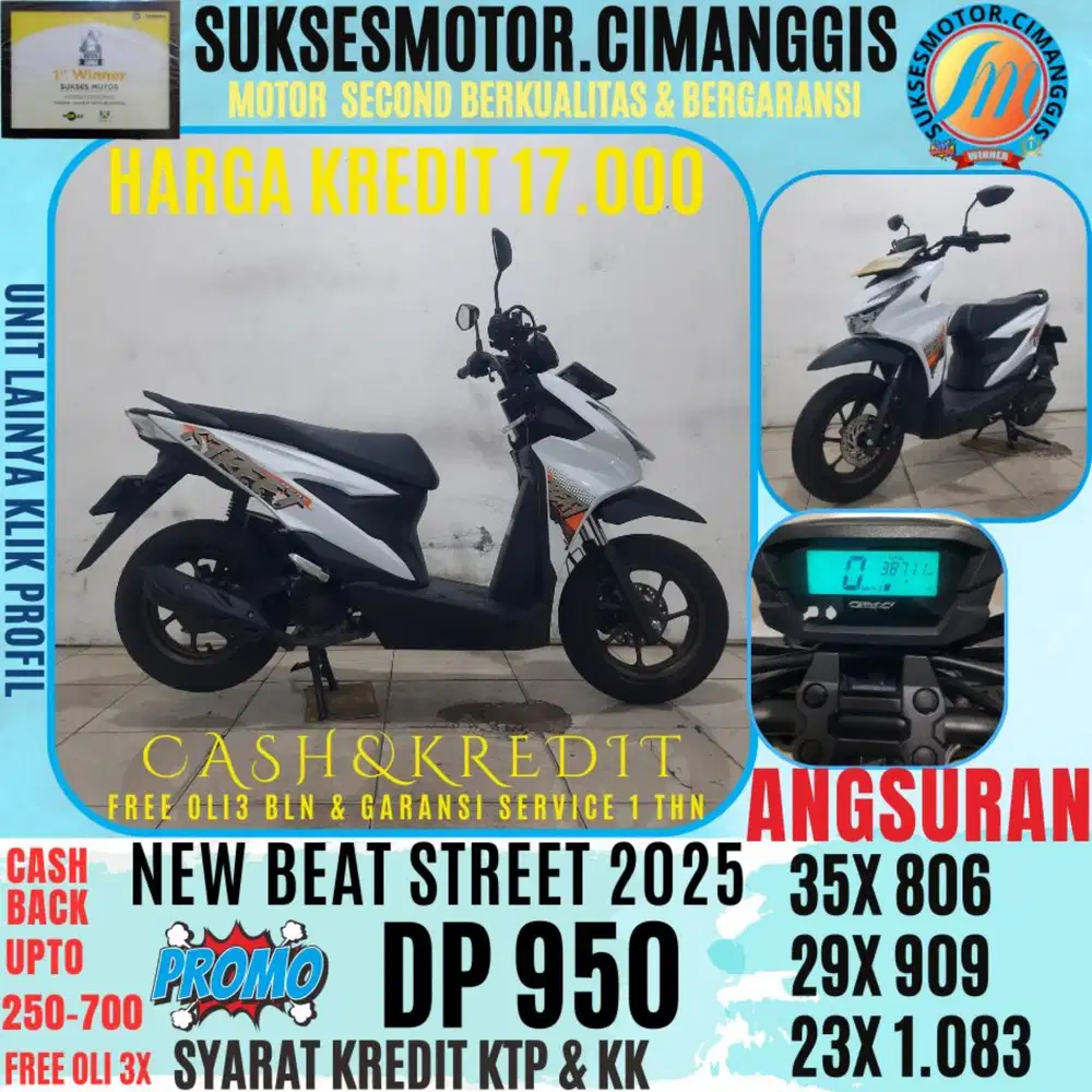 DP 950 NEW BEAT STREET CASBACK UPTO 700 RIBU FREE OLI3BLN