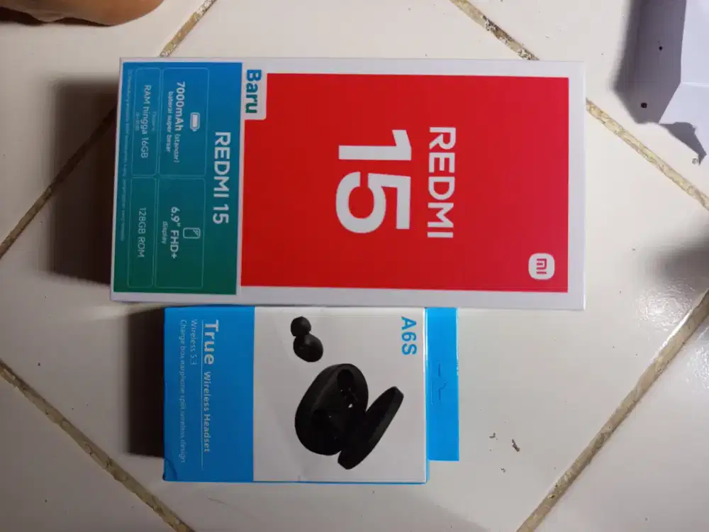 Xiaomi Redmi 15 8/128GB bonus headset bluetooth
