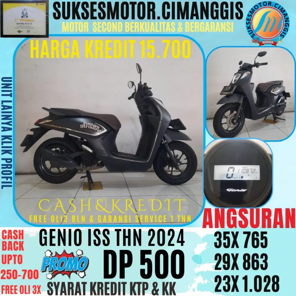 DP 500 CASHBACK UPTO 700 RIBU FREE OLI 3BLN GENIO ISS