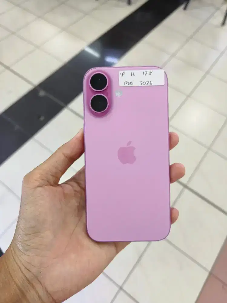 Yuhu masuk IP 16 ibox 128gb pink garansi mei 2026