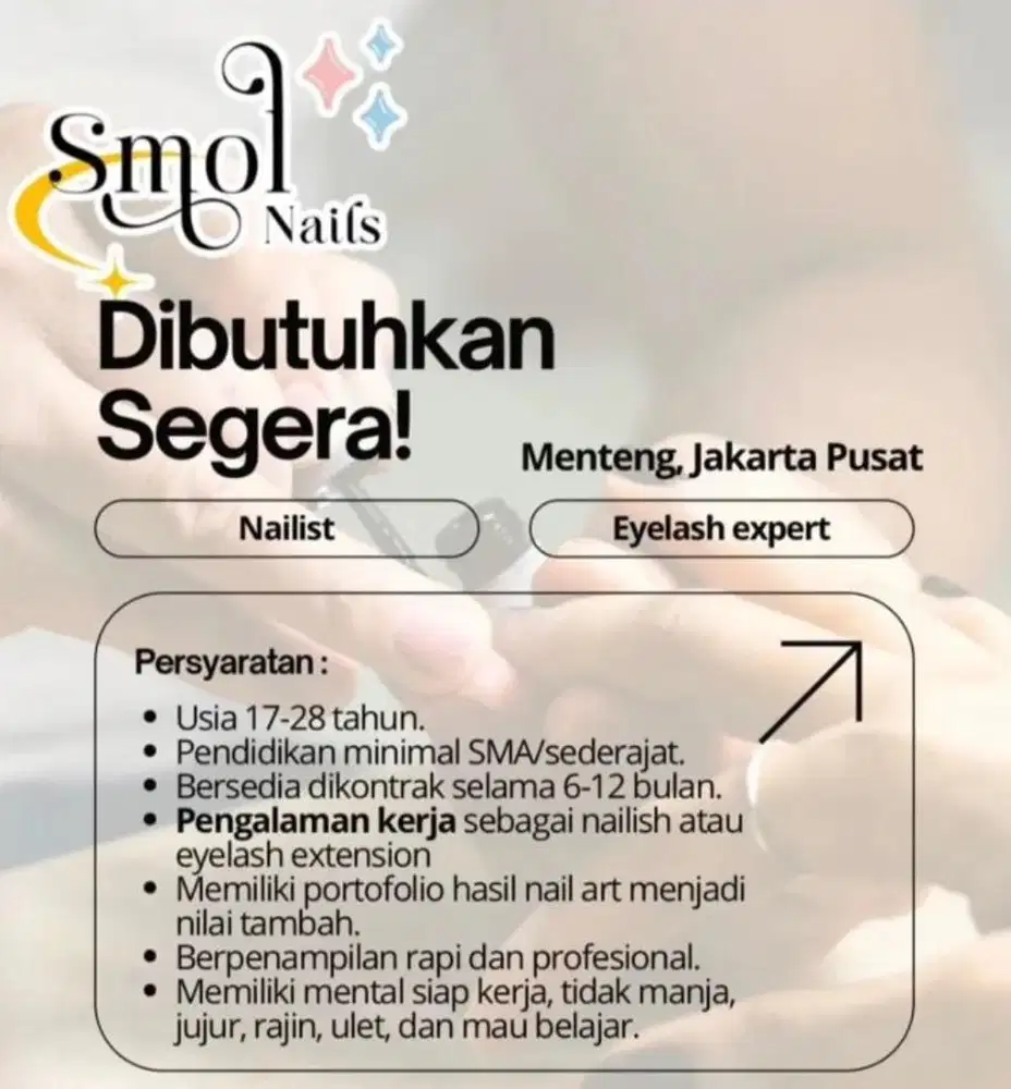 Nailist and Eyelash Terapis