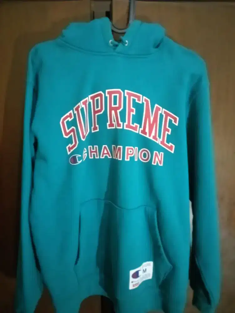 Hoodie Supreme X Champion Original Like New