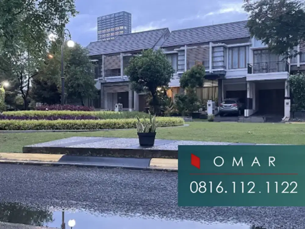 emerald distrik bintaro jaya sudah renov siap huni ada taman belakang