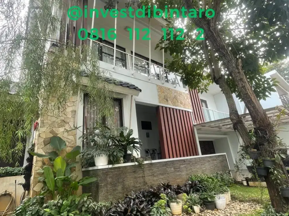 Rumah hook luas di kebayoran villas residence bintaro jaya sektor 7