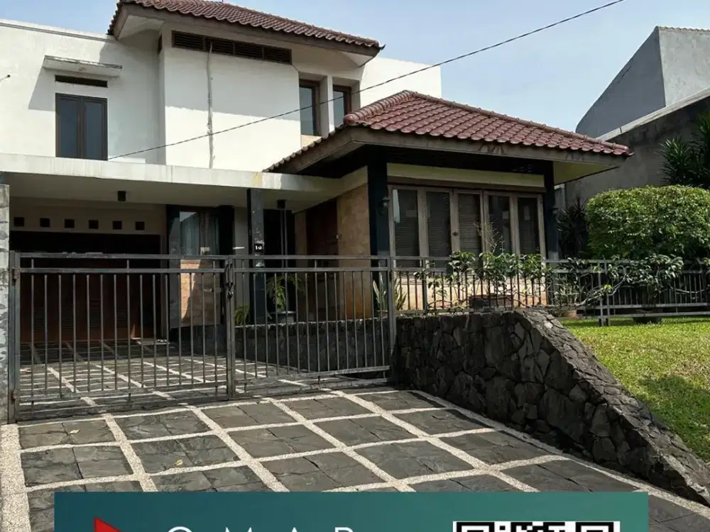 Rumah cantik di sektor 5 bintaro dengan taman belakang