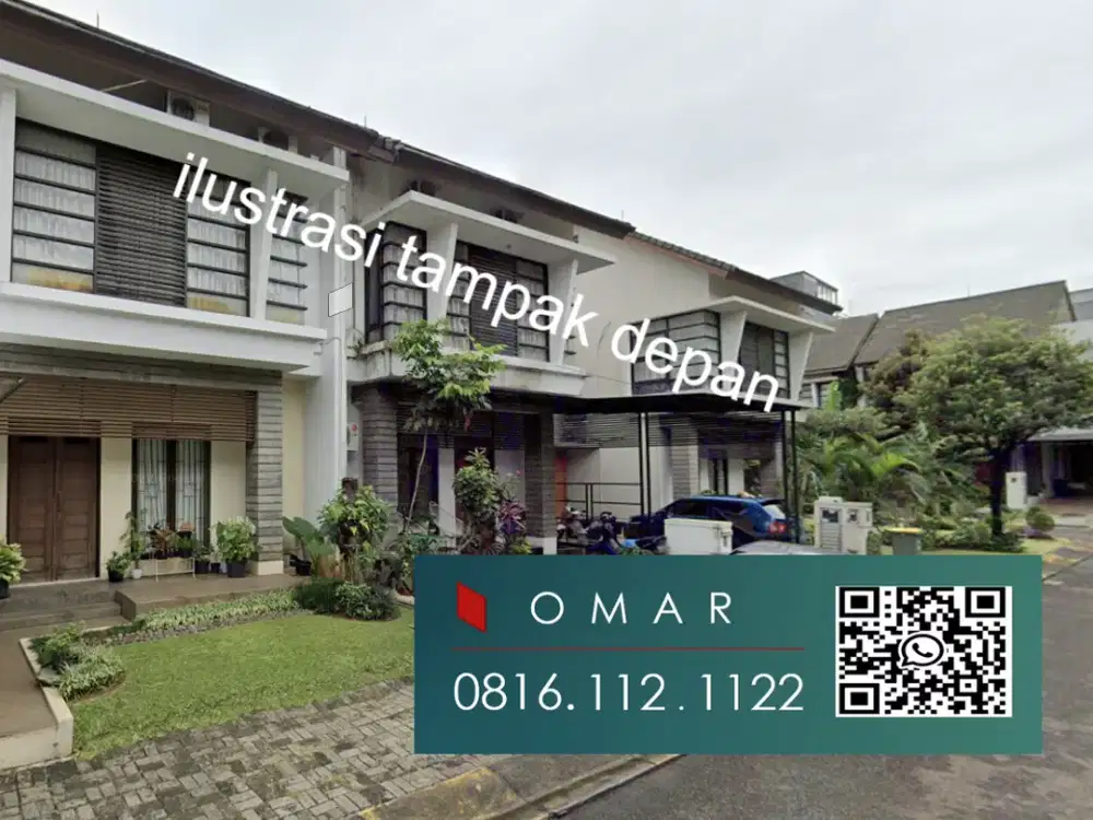 Rumah luas tanah 120 di emerald residence bintaro sektor 9 3,4 m NEGO