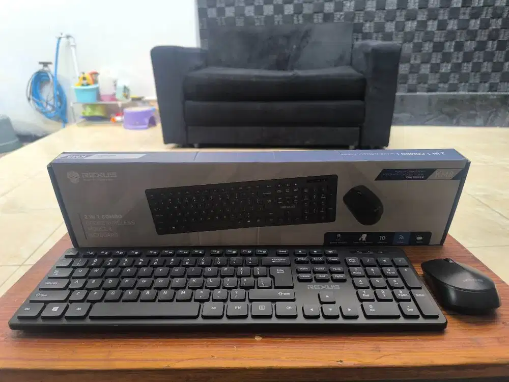 KEYBOARD & MOUSE REXUS KM8 (WIRELESS)