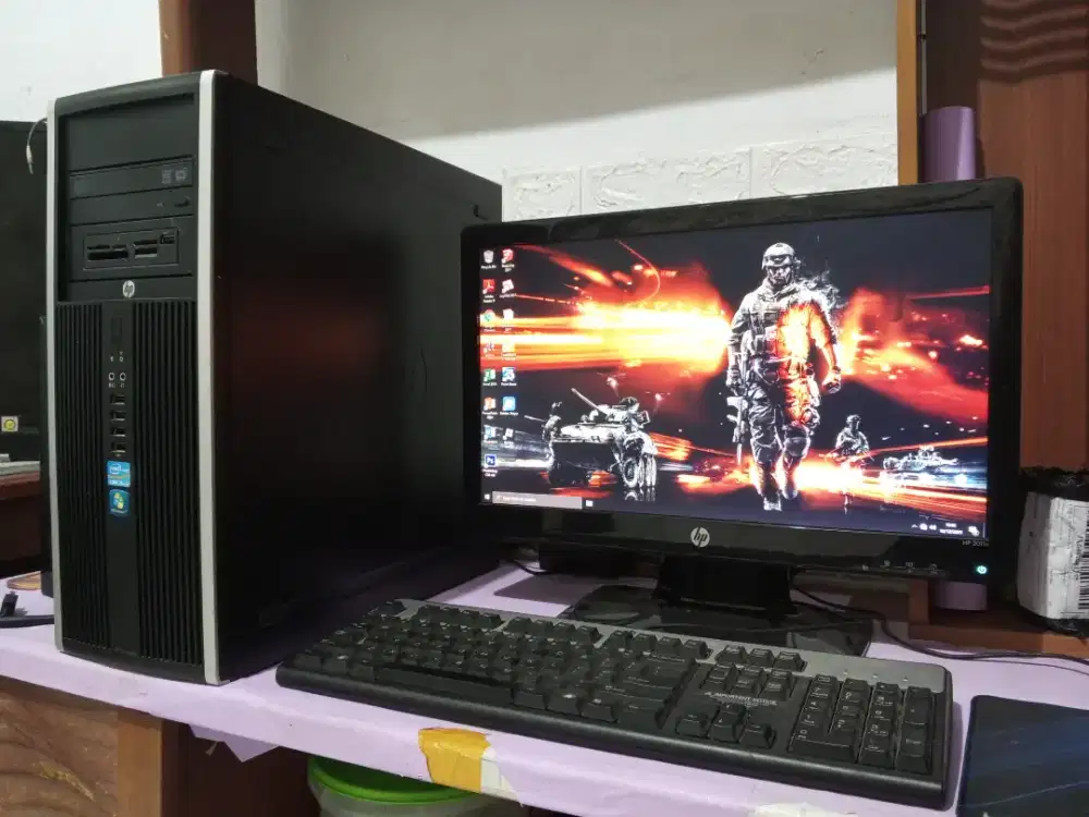 Pc gaming roblox / intel core i5 + ram 8gb + vga amd + monitor 19in HP