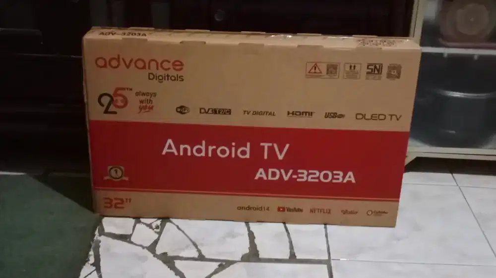 Android TV masih baru segel 32inch