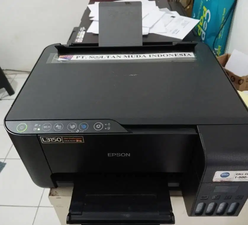 JUAL PRINTER INKJET EPSON L3150 PRINT, SCAN, COPY, WIFI, BEKAS KANTOR